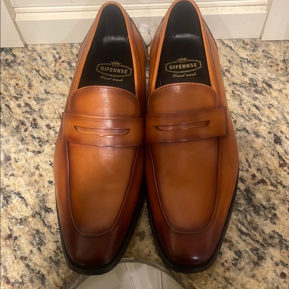 Gifennse Men's Slip-On Dress Shoes A01-801-1 NWOB